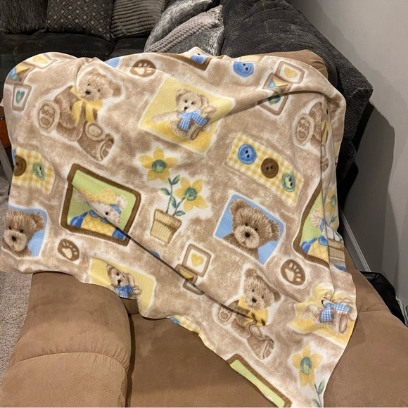 Teddy bear fleece‎ blanket - Picture 1 of 3